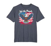 We The People Know How to Party T-Shirt, Men's Big and Tall, Heather Blue, 4X Tall