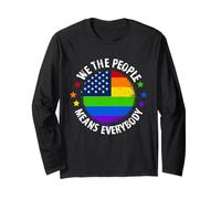 WE The People Means Everybody LGBT Pride US Constitution Long Sleeve T-Shirt