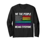WE The People Means Everyone LGBT Pride Flag Long Sleeve T-Shirt