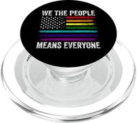 WE THE PEOPLE MEANS EVERYONE LGBT Pride Flag PopSockets PopGrip for MagSafe
