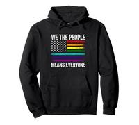 WE THE PEOPLE MEANS EVERYONE LGBT Pride Flag Pullover Hoodie