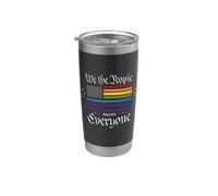 We The People Means Everyone LGBT Pride Stainless Steel Insulated Tumbler