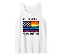 We The People Means Everyone Pride Equality Flag Tank Top