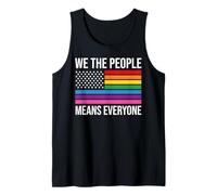 WE THE PEOPLE MEANS EVERYONE X LGBTQIA+ LGBTQ USA Tank Top