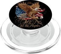 We the People Patriotic Eagle Vintage Flag Celebration PopSockets PopGrip for MagSafe