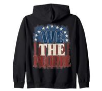 We The People Preamble Patriotic Vintage Design Zip Hoodie