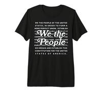 We the People Preamble U.S Constitution Patriotic 4th July Premium T-Shirt