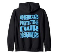 We The People Regular Americans Protecting Our Neighbors Zip Hoodie