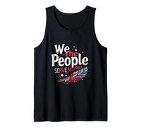 We The People Serve NO Kings Typographic Tank Top