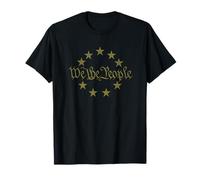 We The People Stars Vintage Historical Circle Patriotic T-Shirt
