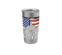 we the People US Flag Constitution Needs to Be reread Philly Stainless Steel Insulated Tumbler