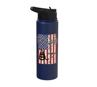We The People USA Flag 4th July Cool Independence Day Stainless Steel Insulated Water Bottle