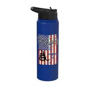 We The People USA Flag 4th July Cool Independence Day Stainless Steel Insulated Water Bottle