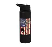 We The People USA Flag 4th July Cool Independence Day Stainless Steel Insulated Water Bottle