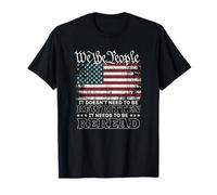 We The People Vintage Patriotic History Constitution Reread T-Shirt