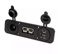 We Top Flush Mount Connector Plug Socket 12V 3.1A Double USB Charger Socket Panel for Caravan Camper Boat Truck