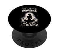 We Universe Watching K-Drama Meditating Fan PopSockets Adhesive PopGrip
