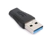 WE USB-C Female to USB A Male Adapter, USB 3.2 Gen 1, 5 Gbps Data Transfer, Fast Charging, Compatible with All Brands Smartphone, Tablet, PC - Black