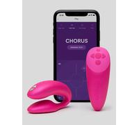 We-Vibe Chorus Cosmic Pink App and Remote Controlled Rechargeable Couple's Vibrator - Pink Pink