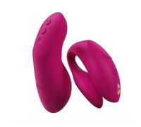We-Vibe Chorus Pro App Controlled Couples Vibrator | Remote Control Clitoral & G-Spot Stimulator with 10 Intensity Levels | Waterproof Rechargeable Silicone Sex Toy for Couples Bedroom Play | Pink