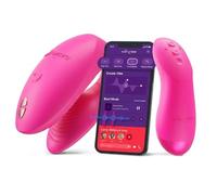 We-Vibe Chorus Pro App & Remote Controlled Couples Vibrator Sex Toy, Pink | Remote Control Clitoral & G-Spot Stimulator with 10 Intensity Levels, Waterproof, Rechargeable Silicone Sex Toy