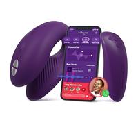 We-Vibe Chorus Remote Couples Vibrator - Vibrating Sex Toy for Couples - G-spot Clitoris Penis Stimulation - Squeeze Remote & App Controlled Vibrator - Toys for Sexual Adult Games - Purple