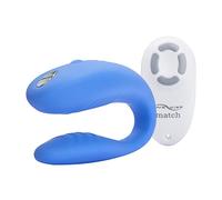 We-Vibe Match Remote Couples Vibrator - Vibrating Sex Toy for Couples - G-spot and Clitoris Stimulation - Waterproof - Remote Controlled - Rechargeable Toys for Sexual Adult Games