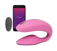 We-Vibe Sync 2 Couples Vibrator Remote Control/App Enabled Sex Toy, Pink | G Spot Vibrator & Clitoral Sex Toy, Double Stimulation, Silicone Vibrating Adult Gifts for Women, Rechargeable & Waterproof