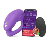We-Vibe Sync O Couples Vibrator - Remote Control C-Shape Vibrator for Women - App Controlled Wearable Vibrating Adult Sex Toy - G-spot and Clitoral Stimulation - Waterproof & USB Rechargeable - Purple
