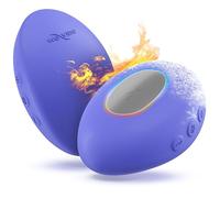 We-Vibe Temp Lay-On Vibrator for Women | Heating & Cooling Clitoral Vibrator | Temperature Play Adult Sex Toy for Couples | Powerful Quiet Silicone Clit Stimulator | Waterproof Womens Toy | Blue