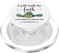 We Walk By Faith Not By Sight 2 Corinthians 5 17 Bible Verse PopSockets PopGrip for MagSafe