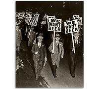 We Want Beer Prohibition Photo - Vintage Wall Art - 11x14 Unframed Art Speakeasy Prohibition Decor Vintage Art Print - Makes a Great Man Cave and Home Bar Decor Poster