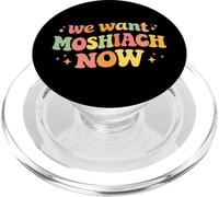 We Want Moshiach Now Messiah Chabad Rebbe Jewish Torah PopSockets PopGrip for MagSafe