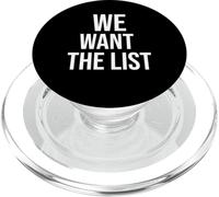 We Want the List Protest Statement Jeffrey List PopSockets PopGrip for MagSafe
