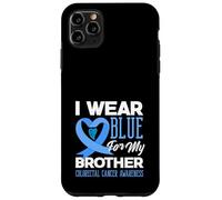 We Wear Blue For My Brother Colorectal Cancer Support Tee Case for iPhone 11 Pro Max