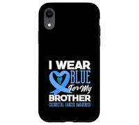 We Wear Blue For My Brother Colorectal Cancer Support Tee Case for iPhone XR