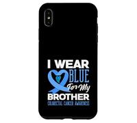 We Wear Blue For My Brother Colorectal Cancer Support Tee Case for iPhone XS Max