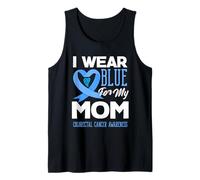 We Wear Blue for My Mom Colorectal Cancer Support Tee Tank Top