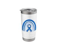 We Wear Blue Lou Gehrig's Disease Awareness ALS Family Stainless Steel Insulated Tumbler