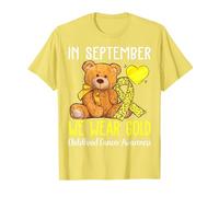 We Wear Gold Childhood Cancer Awareness Ribbon T-Shirt