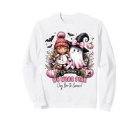 We Wear Pink In October Ghost Witch Breast Cancer Awareness Sweatshirt
