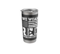 We Wear Until They Come Home Remember Everyone Deployed RED Stainless Steel Insulated Tumbler
