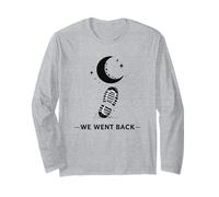 We Went Back to The Moon Bootprint Space Long Sleeve T-Shirt