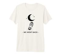 We Went Back to The Moon Bootprint Space Premium T-Shirt