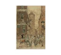 We Went Hand in Hand to The Round Tower by Arthur Rackham Posters Prints Canvas Deco Paintings Wall Art Unframe 16" L X 24" W