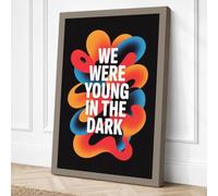 We Were Young in the Dark Canvas Wall Art Print 36x24 Inch (91 x 61 cm)