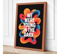 We Were Young in the Dark Canvas Wall Art Print 36x24 Inch (91 x 61 cm)