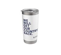 We Will Get Our Country Back - Restore Britain UK (White) Stainless Steel Insulated Tumbler
