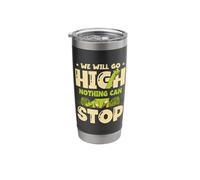 We Will Go High Nothing Can Stop Brachiosaurus Dinosaur Stainless Steel Insulated Tumbler