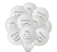 We Will Miss You Balloons, 15 Pieces White, We Will Never Forget You, Love You Always, Miss You Forever Memorial Balloons, Decorations.